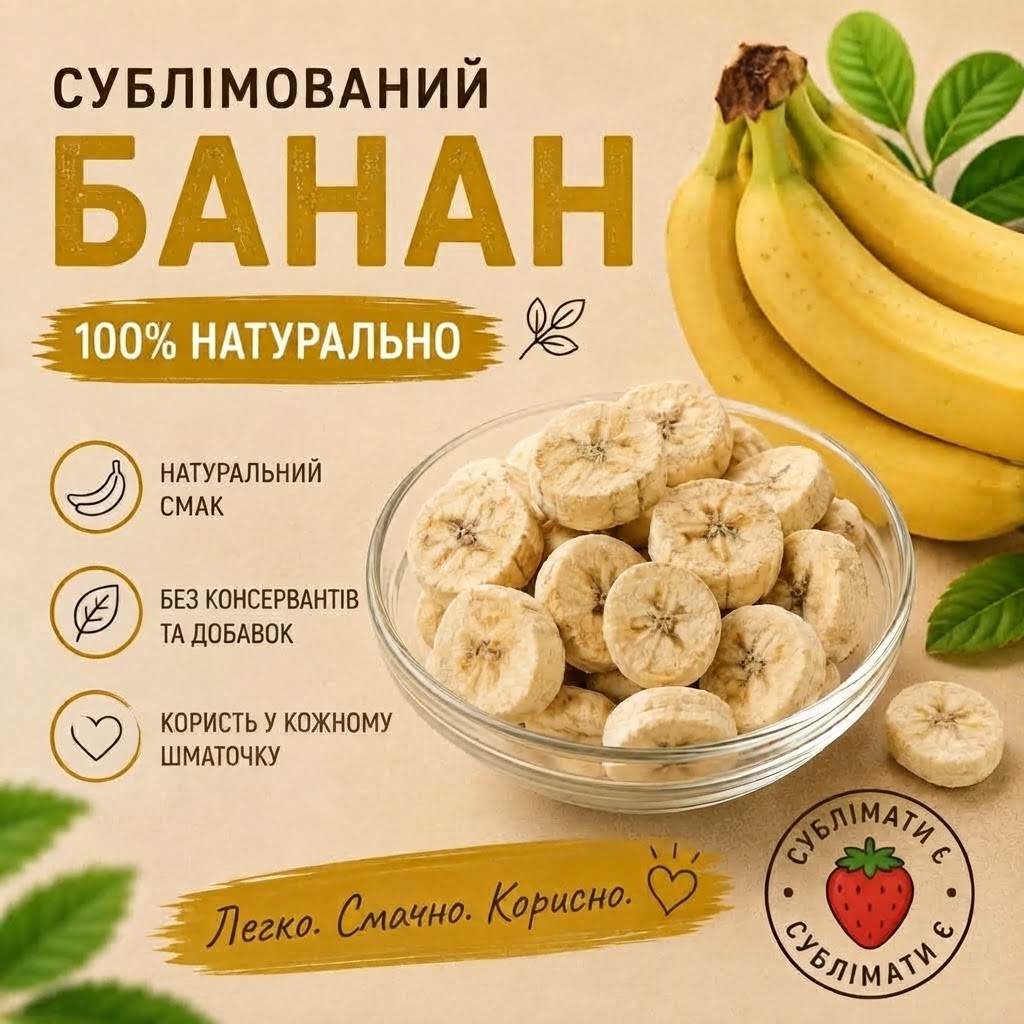 Сублімований банан натуральний фруктовий перекус Сублімований банан натуральний фруктовий перекус