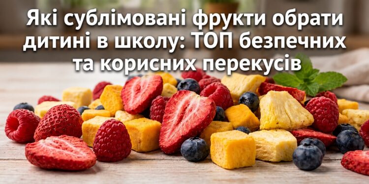 Які сублімовані фрукти обрати дитині в школу