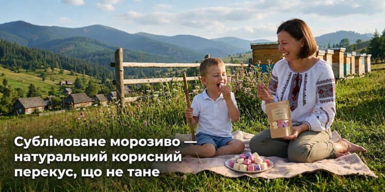 Сублімоване морозиво — натуральний корисний перекус, що не тане