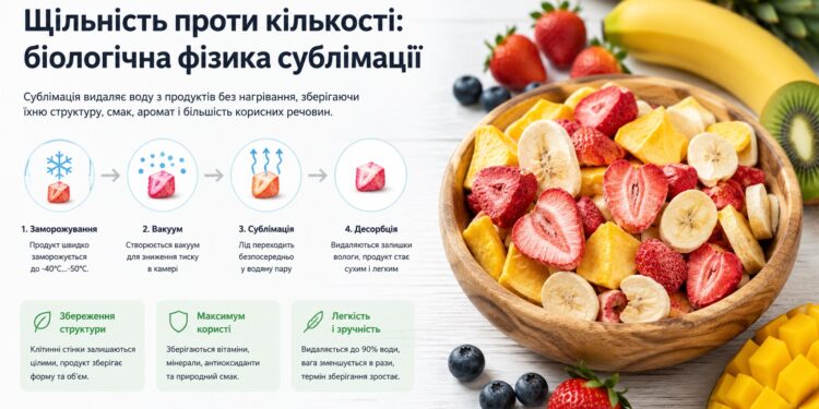 Чому сублімат — це не просто сухофрукти